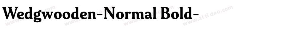 Wedgwooden-Normal Bold字体转换
